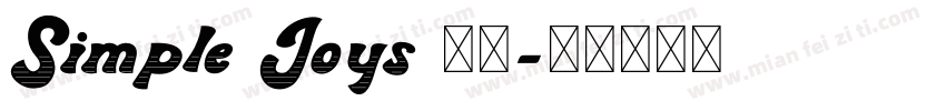 Simple Joys 字体字体转换